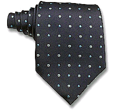 This is a very cool mini dot look from the famous English designer Phil Smith. It will look exceptional with any navy suit. 100% Silk. Made in England.