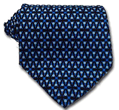 True sophistication is the best way to describe this elegant tie from Mark Lawrence. This is the perfect tie for that important meeting or interview. It will look excellent with any blue shirt. 100% Silk. Made in USA.